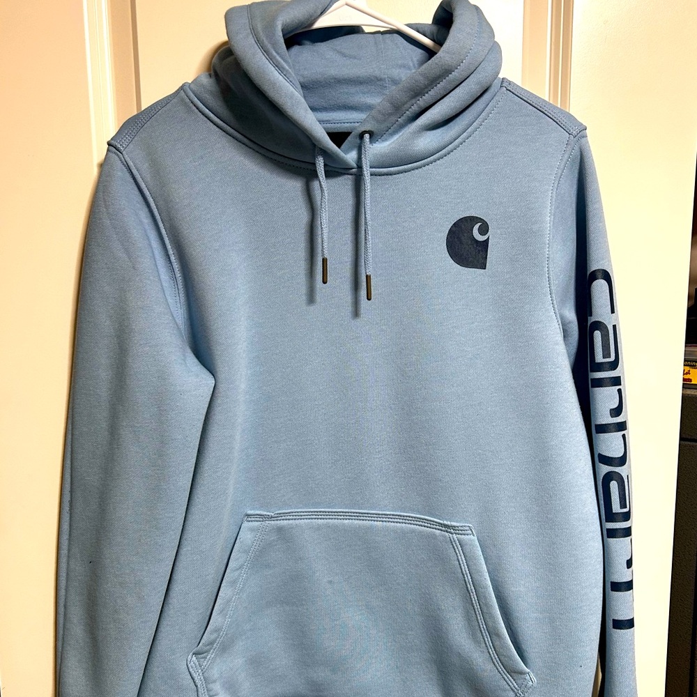 Baby blue Carhartt sweatshirt